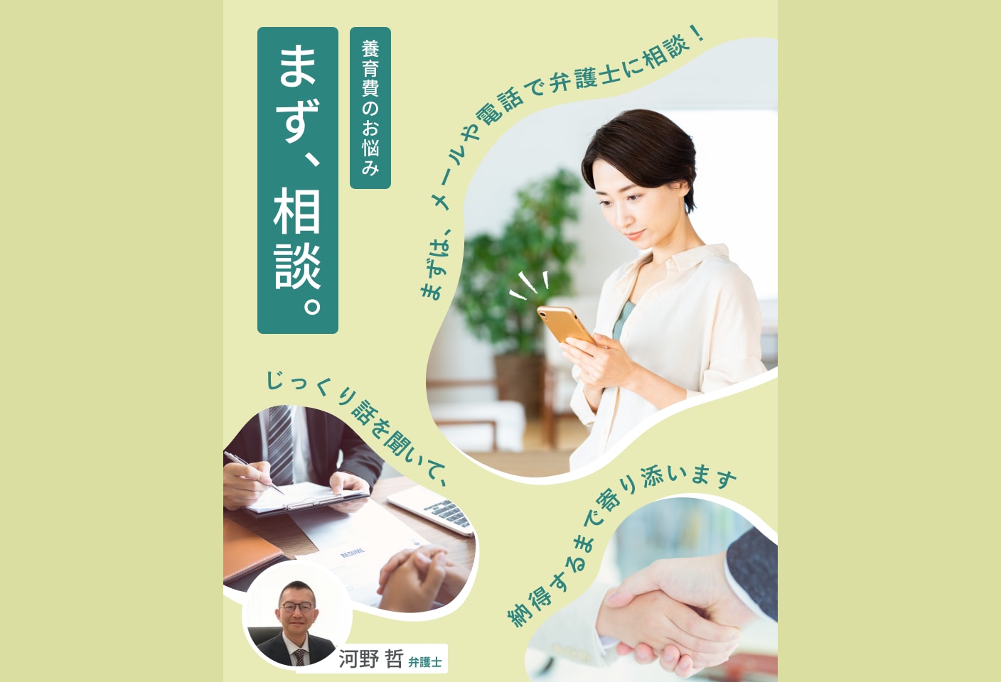 河野 哲弁護士の養育費についての詳細ページ