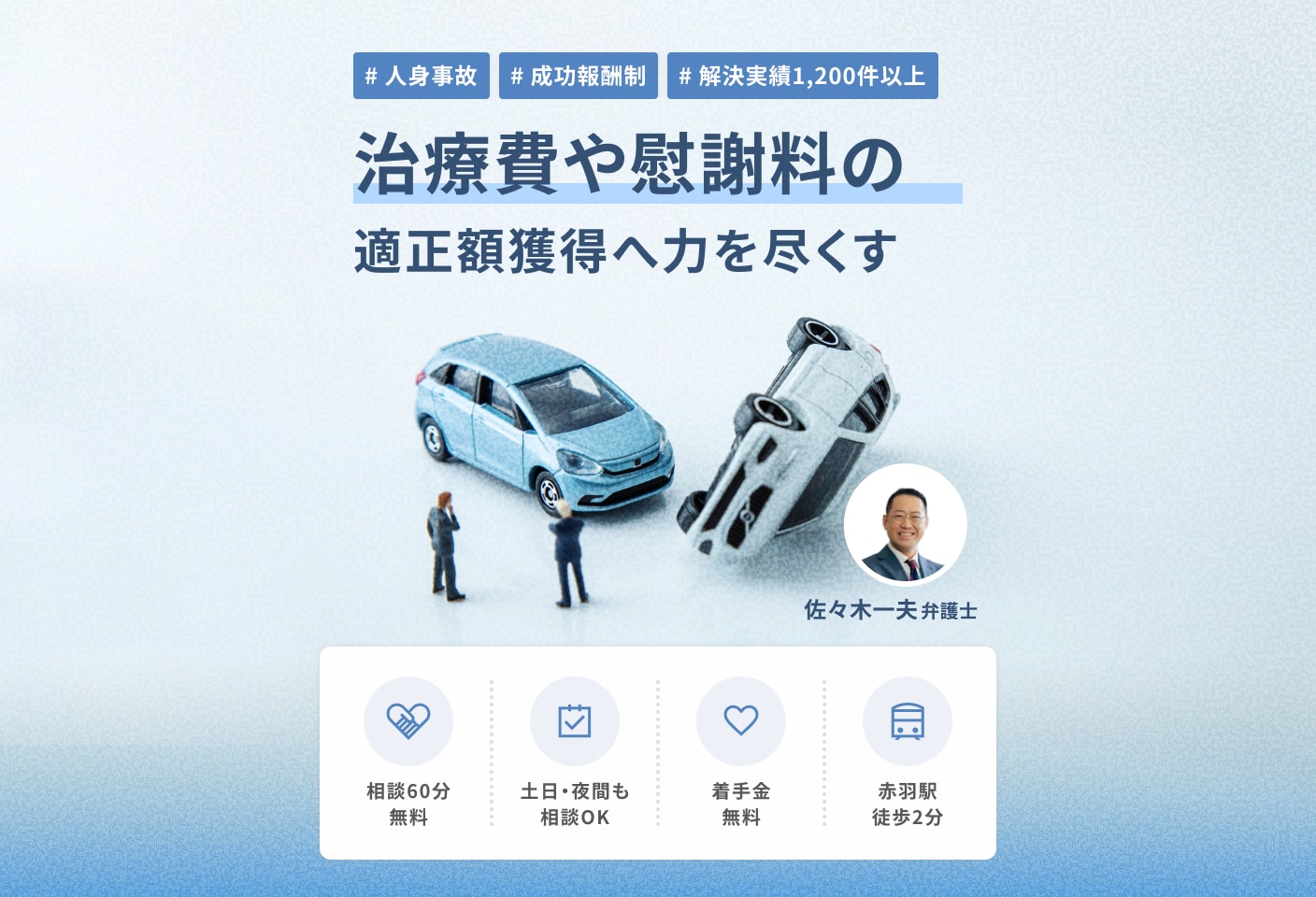 佐々木 一夫弁護士の人身事故についての詳細ページ