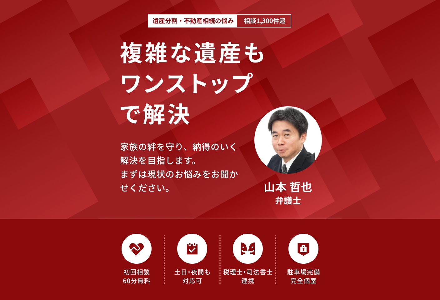 山本 哲也弁護士の遺産分割についての詳細ページ