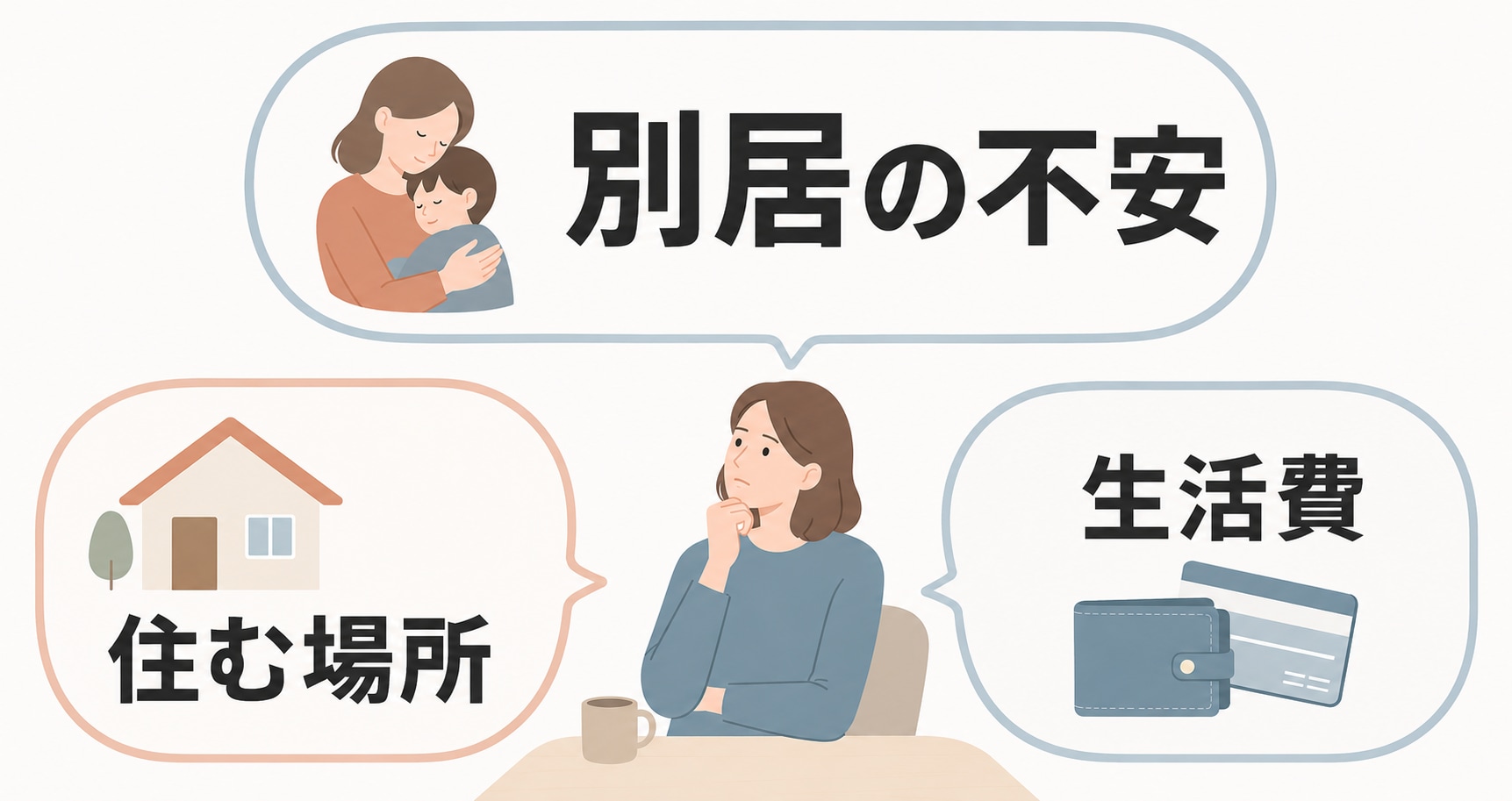 別居にあたって抱く不安