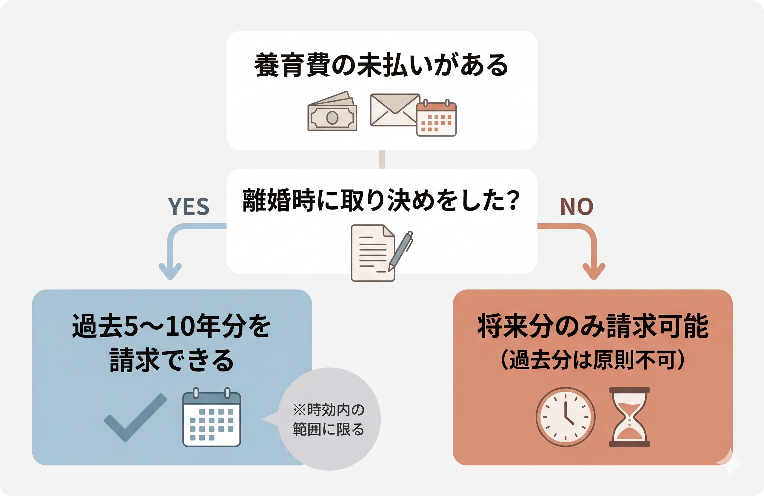 未払い養育費の請求可否