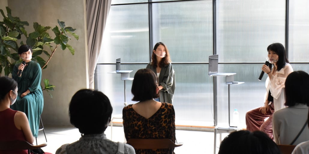 イベントはオンラインでも配信された（2020年10月2日、弁護士ドットコム撮影、東京都）