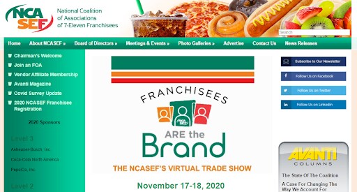 米オーナー団体のNCASEFのウェブサイト（https://ncasef.com/）