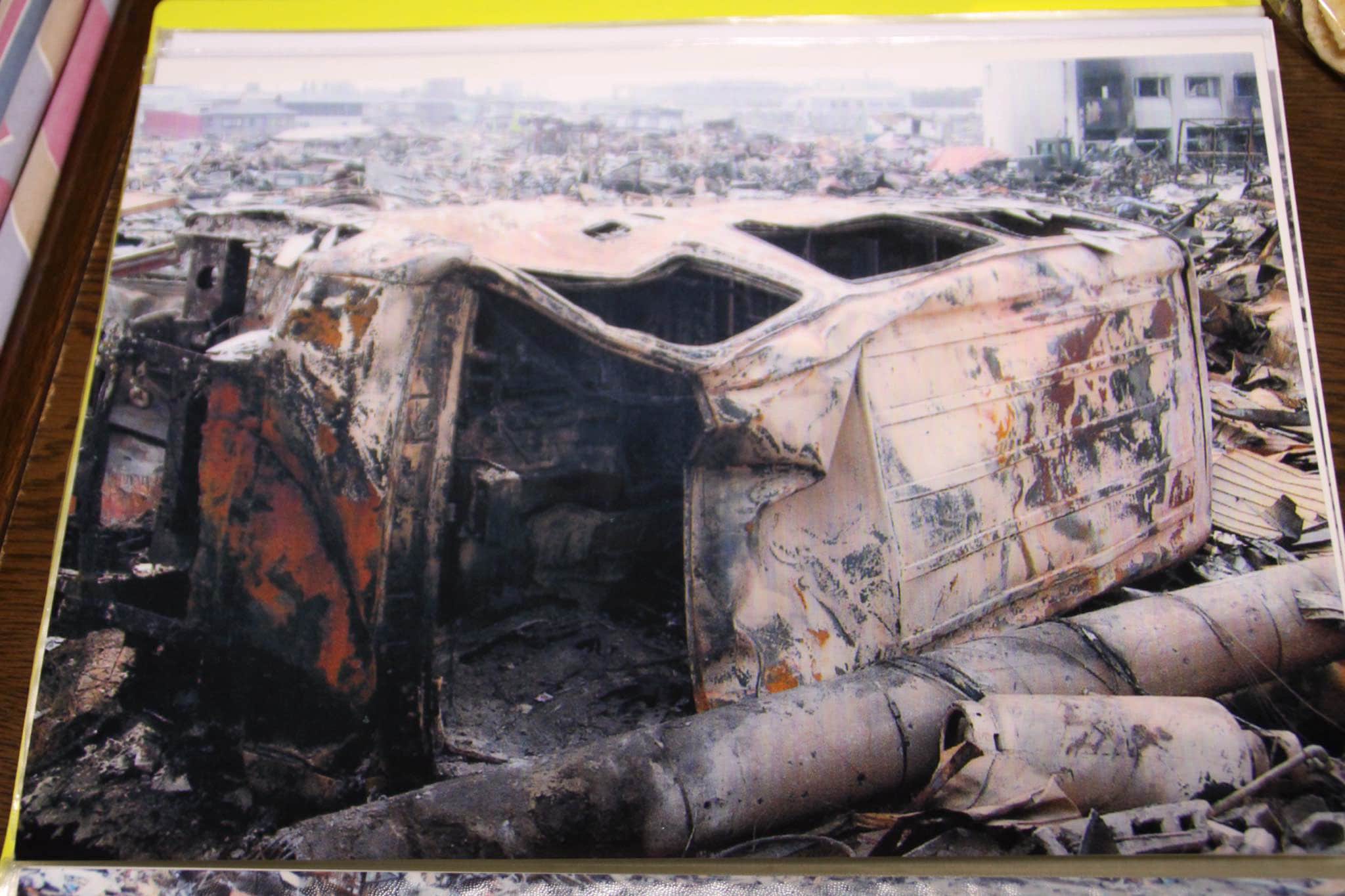 園児らが乗っていたバス（遺族提供）