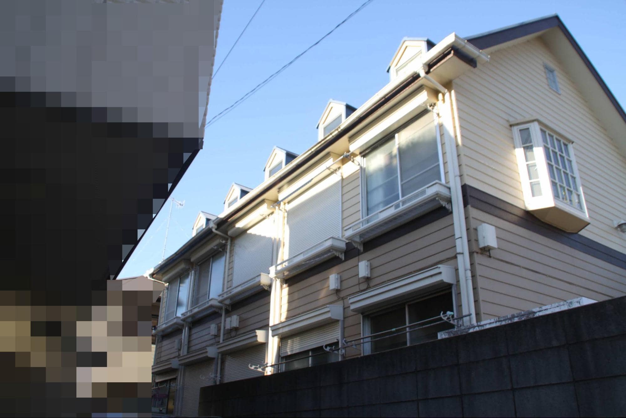 事件のあったアパート