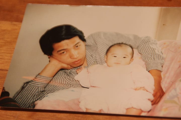 菅沼さんとお父さんの写真